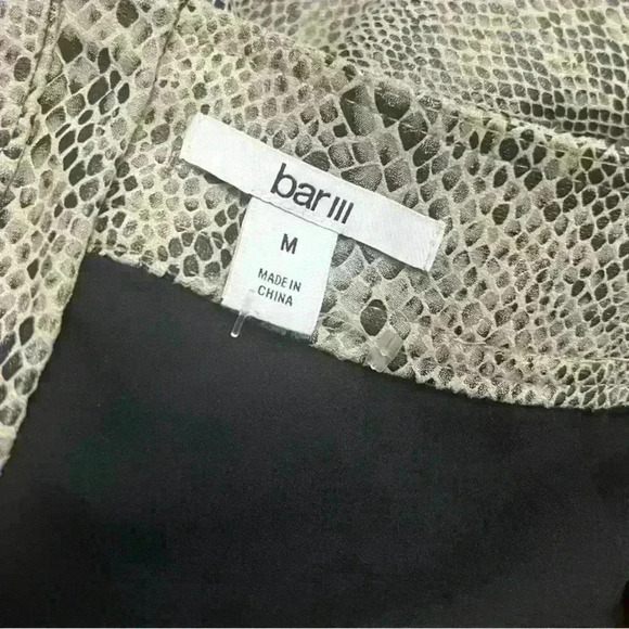 Bar III snake skin mini skirt; size medium - Picture 2 of 6